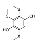 2,3,5-tris(methylsulfanyl)benzene-1,4-diol Structure