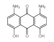 1,8-二氨基-4,5-二羟基-9,10-蒽二酮结构式