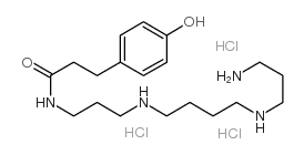 N-(4-羟基苯基丙酰基)精胺三盐酸盐结构式