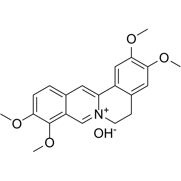 2,3,9,10-tetramethoxy-5,6-dihydroisoquinolino[2,1-b]isoquinolin-7-ium,hydroxide Structure