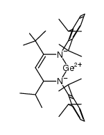 4,6-di-tert-butyl-1,3-bis(2,6-diisopropylphenyl)-3,4-dihydro-1H-1,3,2l2-diazagermine Structure