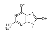 sodium,2,6-dioxo-3,7-dihydropurin-8-olate Structure
