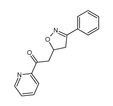 5-[2-Oxo-2-(2-pyridyl)ethyl]-3-phenyl-2-isoxazoline结构式