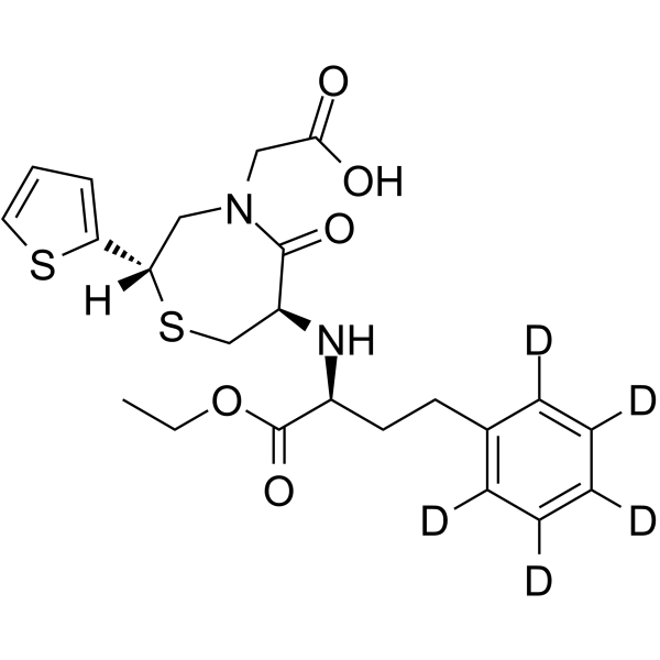 Temocapril-d5结构式