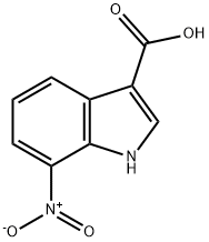7-硝基吲哚-3-甲酸结构式