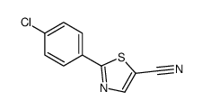 2-(4-Chlorophenyl)thiazole-5-carbonitrile Structure