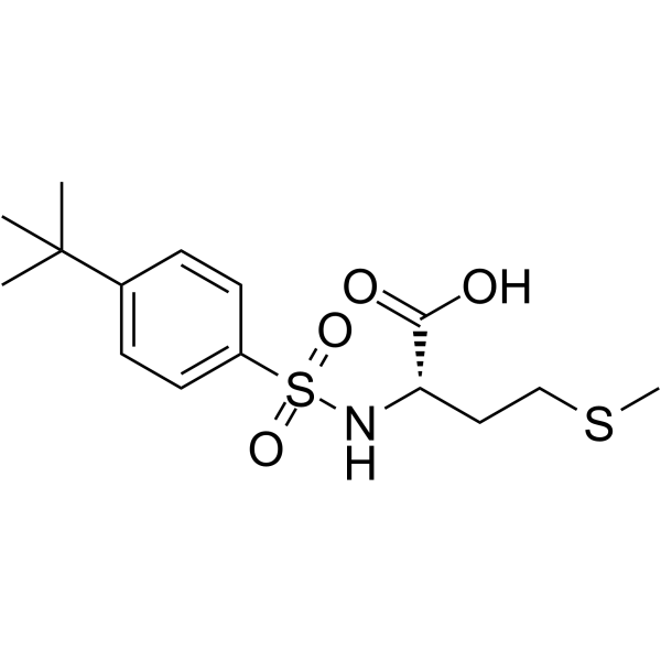 ((4-(tert-Butyl)phenyl)sulfonyl)methionine Structure