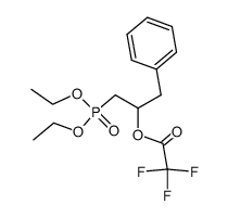 1-(diethoxyphosphoryl)-3-phenylpropan-2-yl 2,2,2-trifluoroacetate结构式