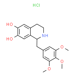 1-[(3,4,5-trimethoxyphenyl)methyl]-1,2,3,4-tetrahydroisoquinoline-6,7-diol Structure