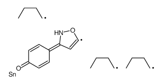 4-(5-tributylstannyl-1,2-oxazol-3-ylidene)cyclohexa-2,5-dien-1-one结构式