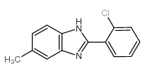 2-(2-氯苯基)-5-甲基-1H-苯并咪唑结构式