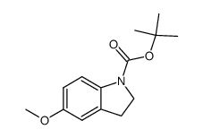5-methoxy-2,3-dihydroindole-1-carboxylic acid tert-butyl ester结构式