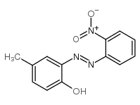 2-(2’-硝基苯偶氮)-4-甲基酚结构式