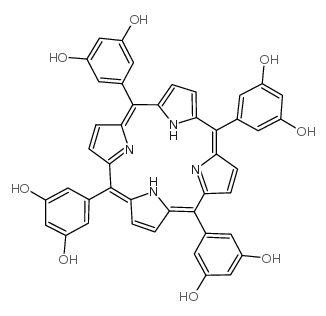 5,10,5,20-四(3,5-二羟苯基)卟啉结构式