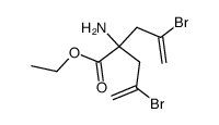 Ethyl 2,2-bis(2-bromoallyl)glycinate Structure