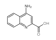 4-氨基喹啉-2-羧酸结构式