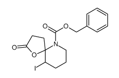 10-碘-2-氧代-1-噁-6-氮杂螺[4.5]癸烷-6-羧酸苯甲酯结构式