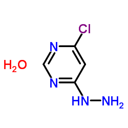 4-Chloro-6-hydrazinopyrimidine hydrate (1:1) Structure