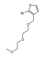 2-bromo-3-[2-(2-methoxyethoxy)ethoxymethyl]thiophene结构式