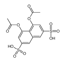 4,5-diacetyloxynaphthalene-2,7-disulfonic acid Structure
