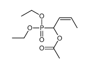 1-diethoxyphosphorylbut-2-enyl acetate结构式