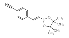 (E)-4-氰基-苯乙烯频那醇硼酸酯结构式
