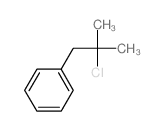 (2-chloro-2-methyl-propyl)benzene结构式