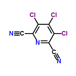 3,4,5-Trichloro-2,6-pyridinedicarbonitrile Structure