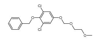 2-(benzyloxy)-1,3-dichloro-5-((2-methoxyethoxy)methoxy)benzene结构式