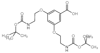 3,5-双[2-(boc-氨基)乙氧基]-苯甲酸结构式