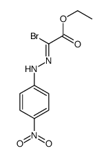 ethyl 2-bromo-2-[(4-nitrophenyl)hydrazinylidene]acetate结构式