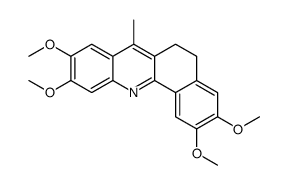 2,3,9,10-tetramethoxy-7-methyl-5,6-dihydrobenzo[c]acridine结构式
