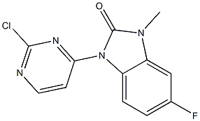1-(2-氯嘧啶-4-基)-5-氟-3-甲基-1H-苯并[D]咪唑-2(3H)-酮结构式