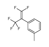 1-methyl-3-(1,1,3,3,3-pentafluoroprop-1-en-2-yl)benzene结构式