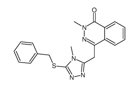 4-[(5-benzylsulfanyl-4-methyl-1,2,4-triazol-3-yl)methyl]-2-methylphthalazin-1-one Structure
