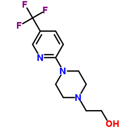 2-[4-[5-(TRIFLUOROMETHYL)PYRIDIN-2-YL]PIPERAZIN-1-YL]ETHANOL结构式