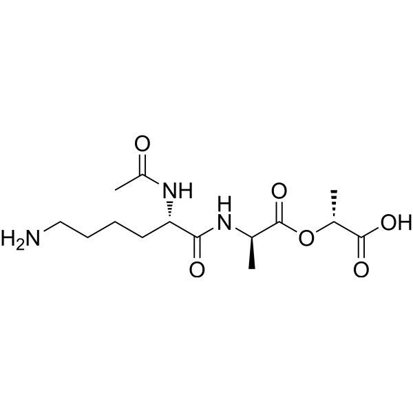 Ac-Lys-D-Ala-D-lactic acid结构式