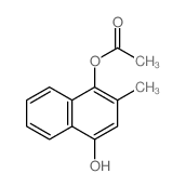 1,4-Naphthalenediol,2-methyl-, 1-acetate结构式