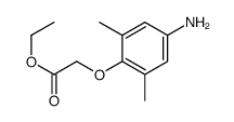 Ethyl (4-amino-2,6-dimethylphenoxy)acetate结构式