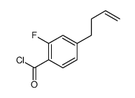 Benzoyl chloride, 4-(3-butenyl)-2-fluoro- (9CI)结构式