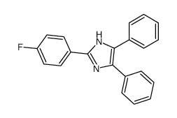 2-(4-氟苯基)-4,5-二苯基咪唑结构式