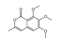 6,7,8-trimethoxy-3-methylisochromen-1-one结构式