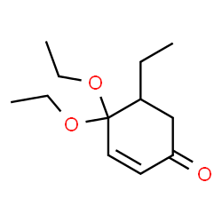 2-Cyclohexen-1-one,4,4-diethoxy-5-ethyl-(9CI) Structure