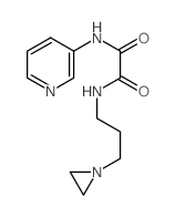 Ethanediamide,N1-[3-(1-aziridinyl)propyl]-N2-3-pyridinyl- Structure
