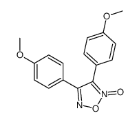 3,4-bis(4-methoxyphenyl)-2-oxido-1,2,5-oxadiazol-2-ium结构式