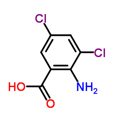 2-Amino-3,5-dichlorobenzoic acid Structure