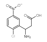 3-AMINO-3-(2-CHLORO-5-NITRO-PHENYL)-PROPIONIC ACID Structure