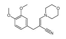 3-Morpholino-2-veratrylacrylonitrile结构式