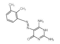4(3H)-Pyrimidinone,2,6-diamino-5-[2-(2,3-dimethylphenyl)diazenyl]- Structure