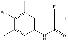 N-(4-溴-3,5-二甲基苯基)-2,2,2-三氟乙酰胺结构式